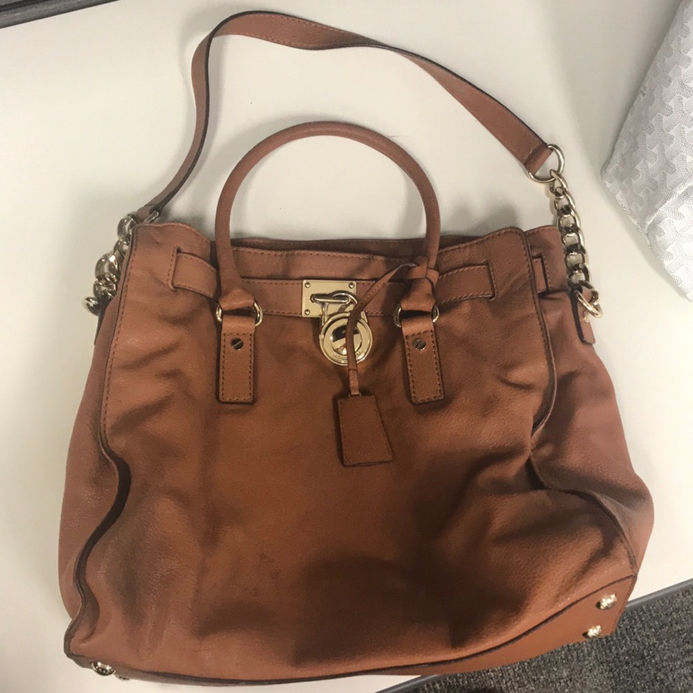 Soft leather Micheal Kors brown handbag